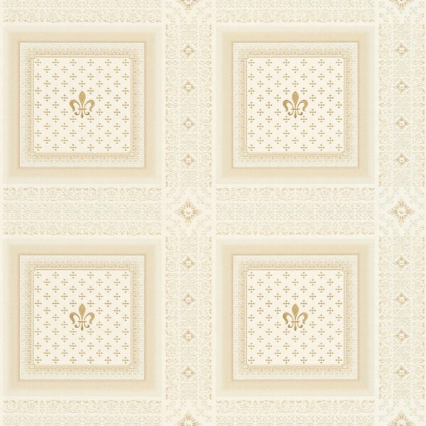 Tadessi Tapete Grafik Tino M1 No 2399 Vliestapete Creme Beige Geometrisch Barock