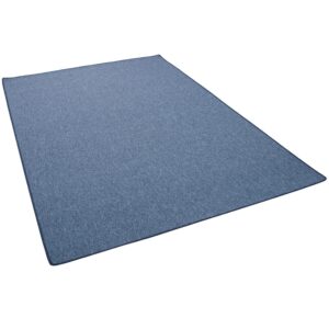 Snapstyle Feinschlingen Velour Teppich Strong Dunkelblau 140x200cm