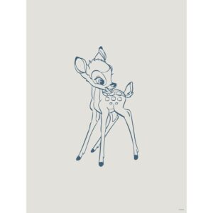 Disney Poster Bambi Grau und Blau 40 cm x 50 cm 612829