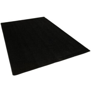 Snapstyle Hochflor Langflor Teppich Cottage Schwarz 133x133cm