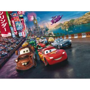 Disney Fototapete Cars Rot Blau und Gelb 360 x 270 cm 600582