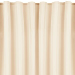 Bestlivings 2er Set Dekoschal Ellen Universalband Inkl. Raffhalter 140 cm x 175 cm Beige