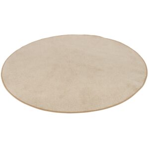 Snapstyle Trend Velours Teppich Joy Beige 100cm Rund