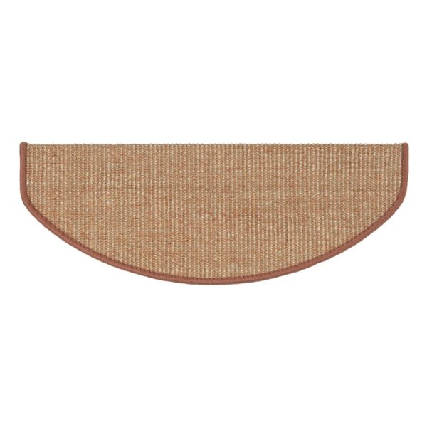 Karat Stufenmatte Sisal Pure Nature Selbstklebend Apricot Halbrund 19 x 56 cm