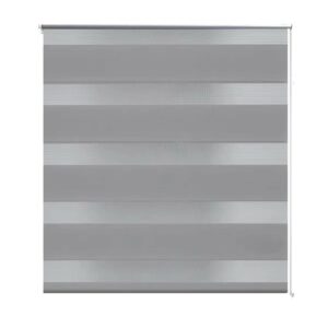 vidaXL Doppelrollo 40 x 100 cm Grau