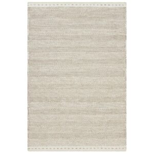 MeGusta Kurzflor Teppich Vintage Modern Beige Wolle 140x200 cm Clara