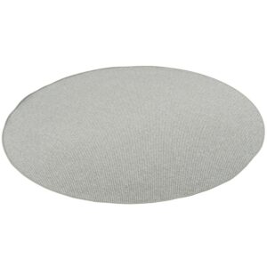 Snapstyle Bentzon Natur Flachgewebe Teppich Silber 100cm Rund