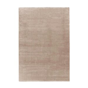 MeGusta Kurzflor Teppich Uni Klassisch Taupe 120x170 cm Marcela