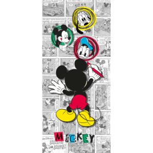 Disney Poster Micky Maus Grau Gelb und Rot 90 x 202 cm 600763