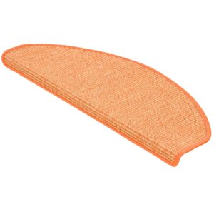 Pergamon Natur Sisal Stufenmatten 15er-Set Orange 24x65cm