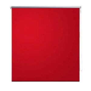 vidaXL Verdunklungsrollo Verdunkelungsrollo 40 x 100cm Rot