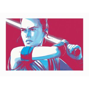 Disney Poster Star Wars Rey Rot und Blau 70 x 50 cm 610265