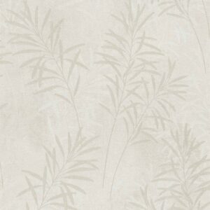 Bricoflor Creme Beige Tapete mit Blättern mit Metallic Effekt Elegant Vliestapete Floral Ideal für Schlafzimmer und Flur