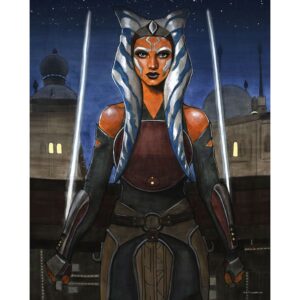 Disney Poster Star Wars Ahsoka Braun und Blau 40 cm x 50 cm 612862