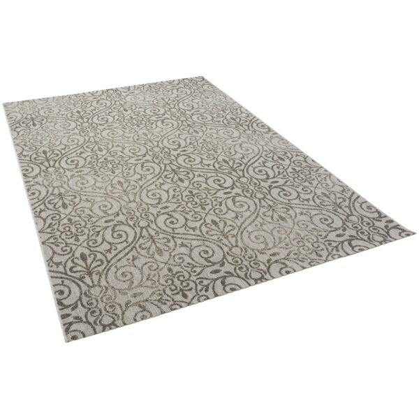 Pergamon Modern Flachgewebe Ruggy Barock Vintage Grau 80x150cm