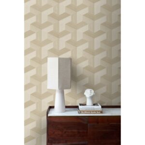 Origin Wallcoverings Öko-Strukturtapete 3D-Muster Beige 0.53 x 10.05 m 347949