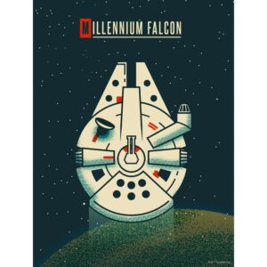 Disney Poster Star Wars Millennium Falken Dunkelblau 30 cm x 40 cm 612855