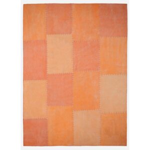 MeGusta Kurzflor Teppich Patchwork Retro Bunt Handgefertigt 160 x 230 cm