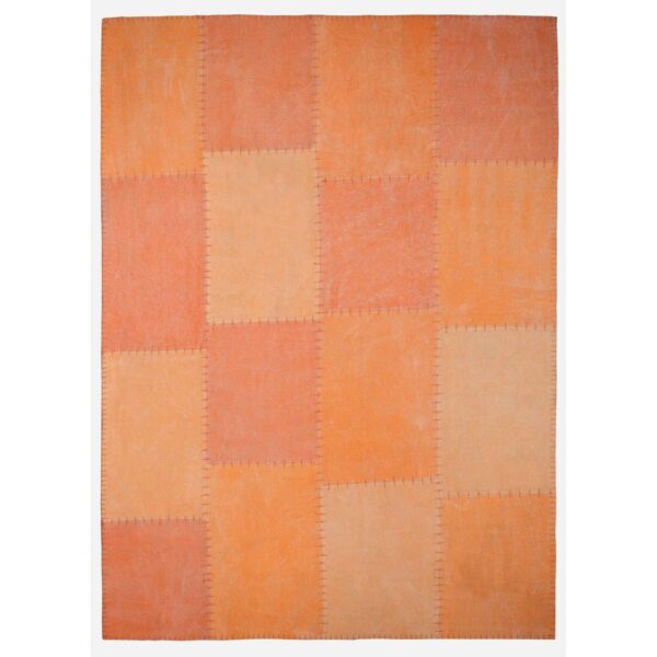 MeGusta Kurzflor Teppich Patchwork Retro Bunt Handgefertigt 160 x 230 cm