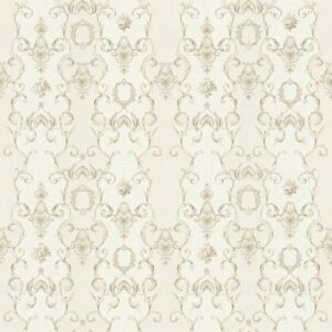 Tadessi Tapete Barock Raffaele M1 No 2486 Vliestapete Grau Creme Ornament Barocktapete