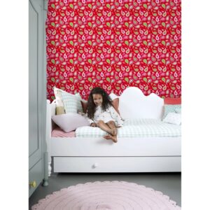 ESTAhome Tapete Paisley-Muster Rot 53 cm x 10