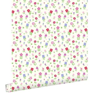 ESTAhome Tapete Blumen Multicolor 53 cm x 10