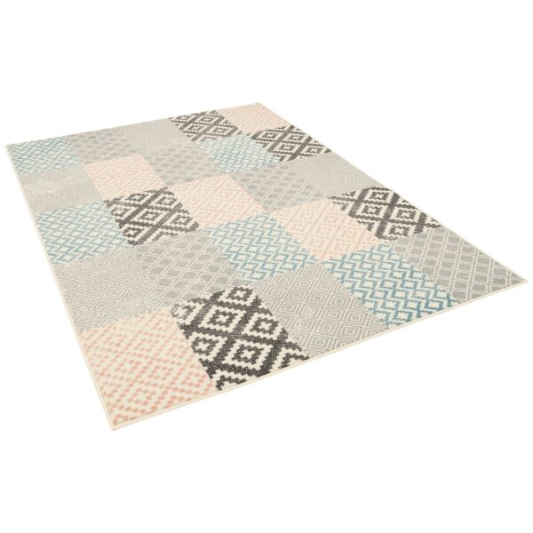 Pergamon Designer Teppich Passion Pastell Patchwork Beige 160x225cm