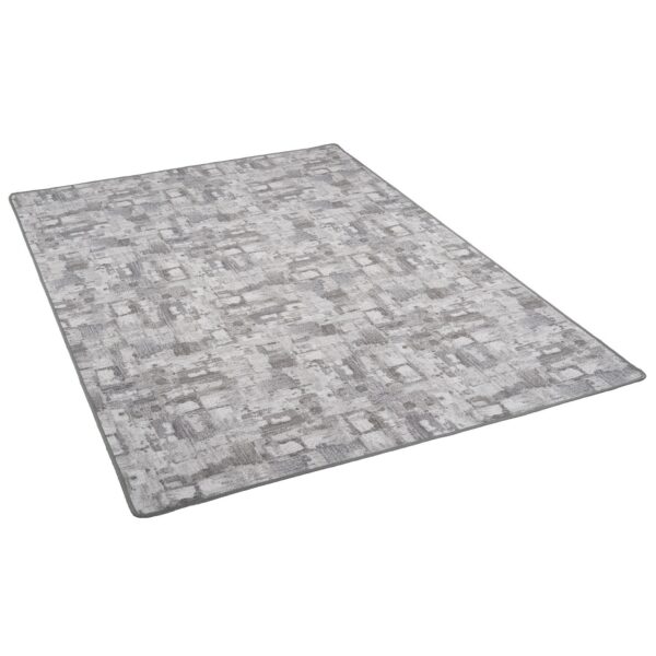 Snapstyle Feinschlingen Velour Teppich Strong Trend Hellgrau 100x100cm