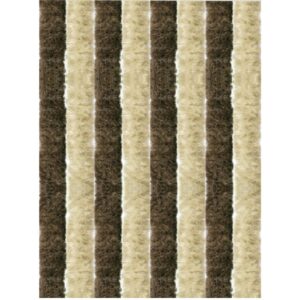 Arsvita Flauschvorhang Flauschgardine Vorhang 140 cm x 200 cm Unistreifen Beige Braun