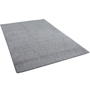 Snapstyle Hochflor Velours Teppich Mona Grau 100x200cm