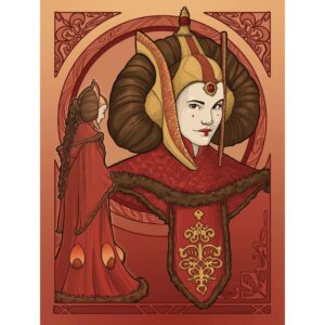 Disney Poster Star Wars Padmé Amidala Rot 30 cm x 40 cm 612864