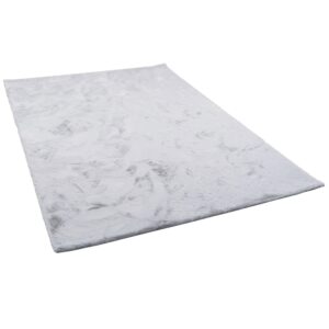 Pergamon Luxus Super Soft Fellteppich Plush Hellgrau 160x230cm