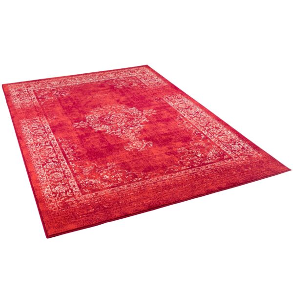 Pergamon Designer Teppich Passion Vintage Bordüre Rot 120x170cm