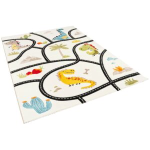 Pergamon Kinder Teppich Maui Kids Dino Straßenteppich Bunt 200x290cm