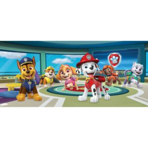 Sanders & Sanders Poster Paw Patrol Blau Grün und Rot 202 x 90 cm 600911