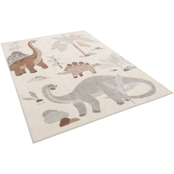 Pergamon Kinder Teppich Softstar Kids Dinowelt Grau 80x150cm