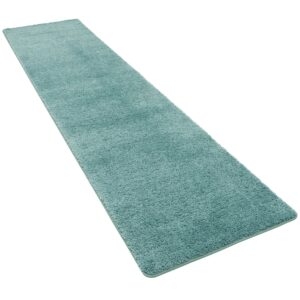 Snapstyle Hochflor Shaggy Läufer Teppich Palace Mintgrün 80x160cm