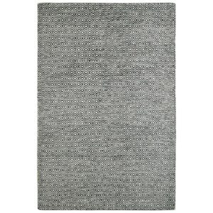 MeGusta Kurzflor Teppich Vintage Modern Graphit Wolle 200x290 cm Clara