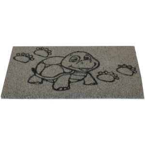 Bestlivings Kokos Fußmatte Grau 25 x 50 cm Schildkröte