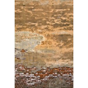 ESTAhome Fototapete Alte Toskanische Wand Orange 186 x 279 cm 157704