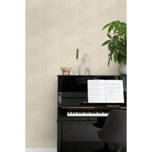 Origin Wallcoverings Öko-Strukturtapete 3D-Muster Hellbeige 50 x 900 cm 347941