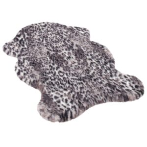 Pergamon Luxus Super Soft Fellteppich Pearl Leopard Shape Schwarz 100x140cm