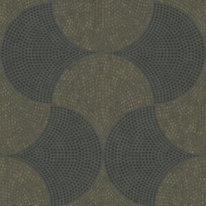 Bricoflor Mosaik Tapete im Ethno Chic Afrikanische Muster Vliestapete in Braun Gold Schwarz Elegante Vlies Wandtapete Geometrisch für Wohnzimmer