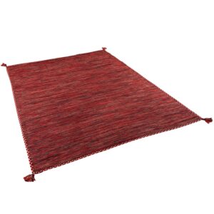 Pergamon Natur Teppich Kelim Prico Rot 120x180cm