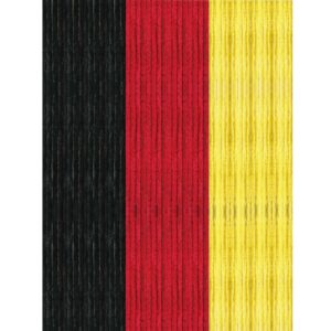 Arsvita Flauschvorhang Flauschgardine Vorhang 90 cm x 220 cm Unistreifen Schwarz Rot Gelb