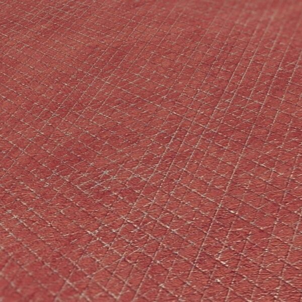 Bricoflor Rote Tapete Vliestapete Modern Geometrische Wandtapete in Dunkelrot mit Metallic Effekt Ideal für Wohnzimmer