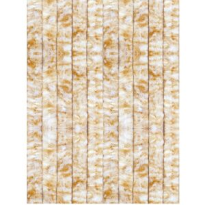 Arsvita Flauschvorhang Flauschgardine Vorhang 90 cm x 200 cm Meliert Beige Weiß