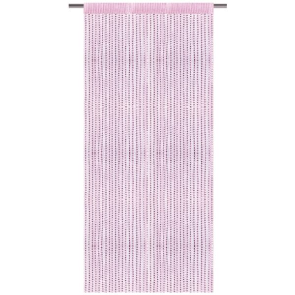 Bestlivings Fadenvorhand Fadengardine Vorhang Gardine Rosa 90 cm x 200 cm