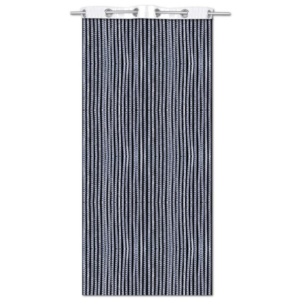 Bestlivings Metallic Fadenvorhang Trennvorhang Gardine 140 cm  x 250 cm Weiß Ösen