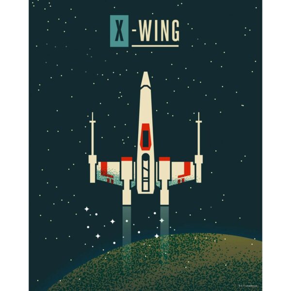 Disney Poster Star Wars X-Wing Dunkelblau 40 cm x 50 cm 612859